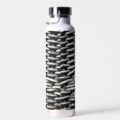 Abstract en stijlvol grijs patroon waterfles (Rechts)