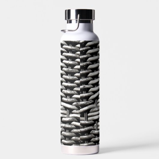 Abstract en stijlvol grijs patroon waterfles (Rechts)