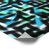 abstract en zwart kunstschilder poster (Hoek)