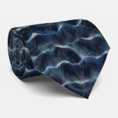 Abstract Energie Golfpatroon Stropdas (Opgerold)