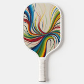 Abstract Energy Burst Pickleball Paddle (Voorkant)