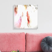 Abstract Engel in Wit Canvas Print (Insitu (Woonkamer))