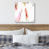 Abstract Engel in Wit Canvas Print (Insitu (Slaapkamer))