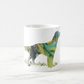 Abstract Engels setter silhouette Koffiemok (Center)