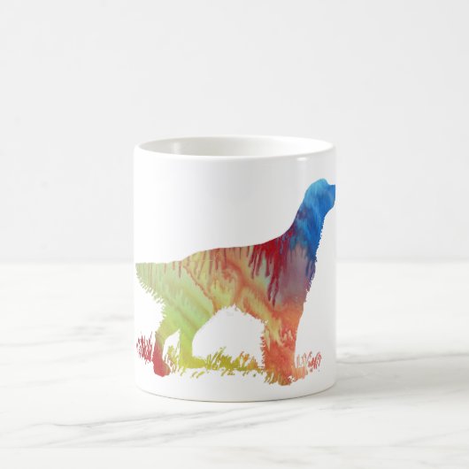 Abstract Engels setter silhouette Koffiemok (Center)