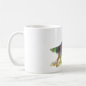 Abstract Engels setter silhouette Koffiemok (Links)