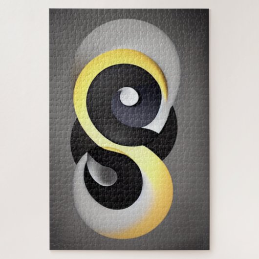 Abstract Enso Puzzel (Verticaal)