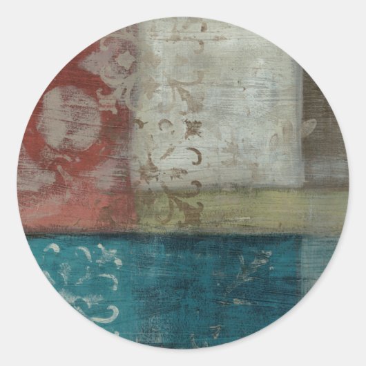 Abstract erfgoed I Ronde Sticker (Voorkant)