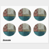 Abstract erfgoed I Ronde Sticker (Vel)