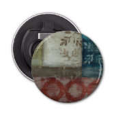 Abstract erfgoed II Button Flesopener (Voorkant)
