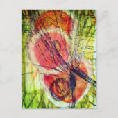 abstract ernstige duizeligheid cirkels collage briefkaart (Voorkant)