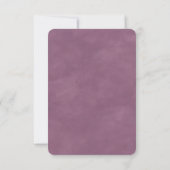 Abstract Etheral Mauve Lila Paars bruiloft Save The Date (Achterkant)