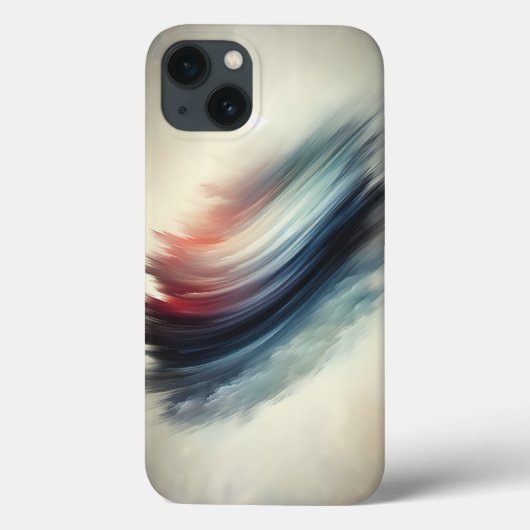 Abstract Ethereal Feather Phone Case - Minimalist  (Achterkant)