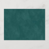 Abstract Ethereal Turquoise & Koperen Trouw Uitnod Aankondigingskaart (Achterkant)