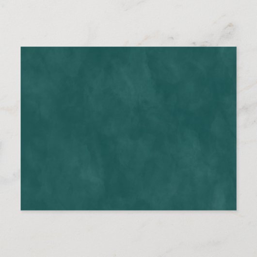 Abstract Ethereal Turquoise & Koperen Trouw Uitnod Aankondigingskaart (Achterkant)