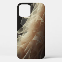 Abstract Ethische Gerimpelde Tule Hoesje - Delicaa