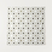 Abstract ethnic geometric patterns design backgrou wandkleed (Voorkant (horizontaal))