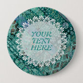 Abstract Ethno Patroon - Folklore Kunst 2 Ronde Button 4,0 Cm (Voorkant)