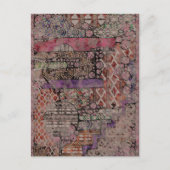 Abstract ethnooppatroon - Folklore Art 1 Briefkaart (Voorkant)