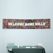 Abstract ethnooppatroon - Folklore Art 1 Spandoek (Beurs)