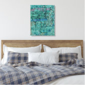 Abstract ethnooppatroon - Folklore Art 2 Canvas Afdruk (Insitu (Slaapkamer))