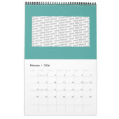 Abstract ethnooppatroon - Folklore Art 2 Kalender (Feb 2026)