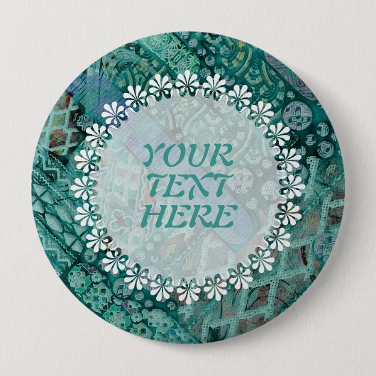 Abstract ethnooppatroon - Folklore Art 2 Ronde Button 4,0 Cm (Voorkant)