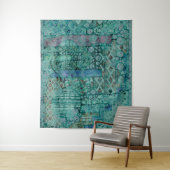 Abstract ethnooppatroon - Folklore Art 2 Wandkleed (In situ)