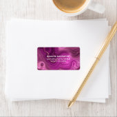 Abstract etiket "Royal Paars and Gold Agate" (Insitu)