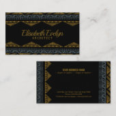 Abstract etnisch afrikaans patroon visitekaartje (Voorkant / Achterkant)