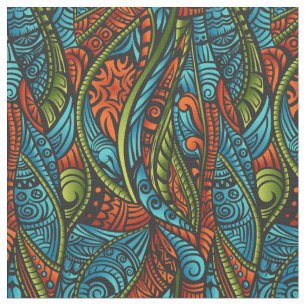 Abstract etnisch behang stof