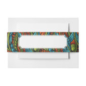 Abstract etnisch behang uitnodigingen wikkel (Voorkant Voorbeeld)