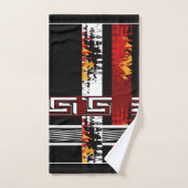 Abstract , etnisch , creatief bad handdoek (Handdoek)