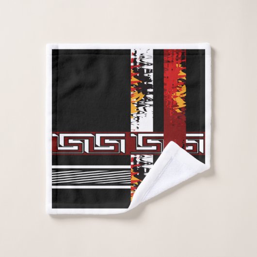 Abstract , etnisch , creatief bad handdoek (Wasdoekje)