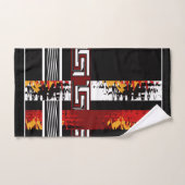 Abstract , etnisch , creatief bad handdoek (Handdoek)