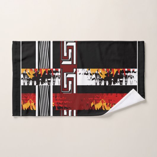 Abstract , etnisch , creatief bad handdoek (Handdoek)