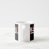 Abstract, etnisch, creatief espresso kop (Achterkant)
