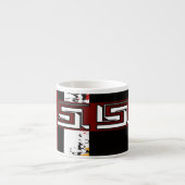 Abstract, etnisch, creatief espresso kop (Voorkant)