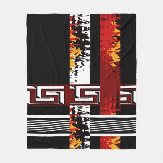 Abstract , etnisch , creatief fleece deken (Voorkant)