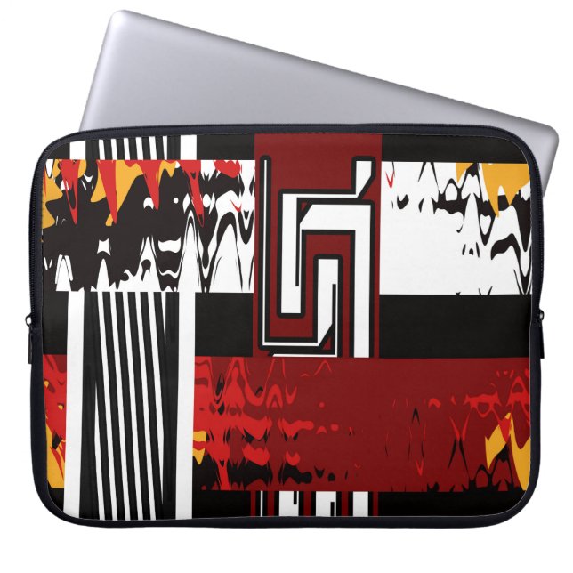 Abstract , etnisch , creatief laptop sleeve (Voorkant)