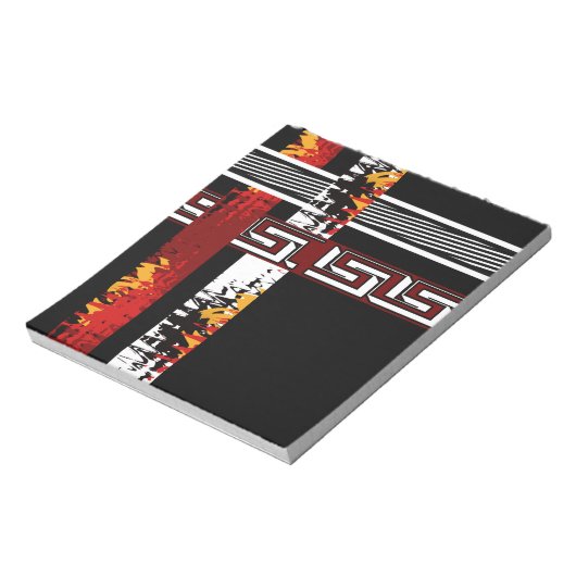 Abstract , etnisch , creatief notitieblok (Linkerzijde)