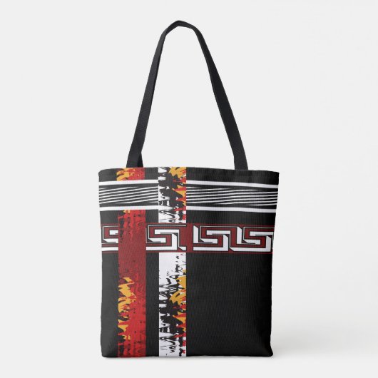 Abstract , etnisch , creatief tote bag (Achterkant)