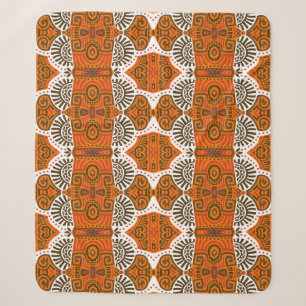 Abstract etnisch: trendy  boho. sherpa deken