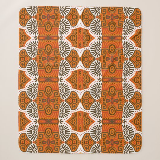 Abstract etnisch: trendy boho. sherpa deken (Voorkant)