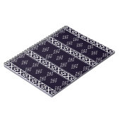 Abstract etnische geometric pattern design Blue ba Notitieboek (Linkerzijde)