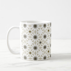 Abstract etnische geometric patterns design backgr koffiemok