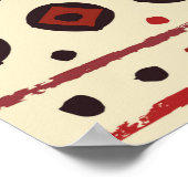 Abstract etnische naadloos patroon poster (Hoek)