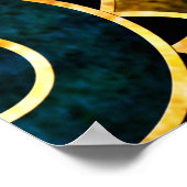 Abstract etnische stammenpatroon helder poster (Hoek)