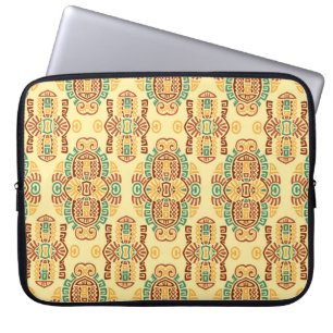 Abstract Etnische vintage Naadloos Patroon. Trendy Laptop Sleeve