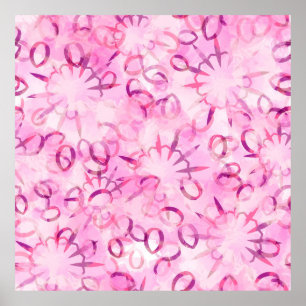 Abstract etnische vormgeving. Waterverf backgro Poster